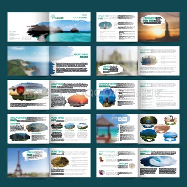 20页的旅游和旅游商务手册集。