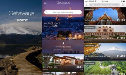 团购网站Groupon将旅游板块单独提出,推出新移动应用Getaways_网易科技